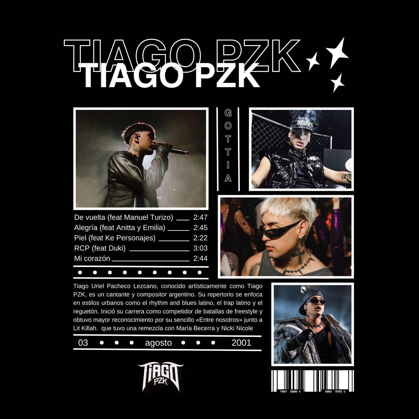 Camiseta Tiago PZK