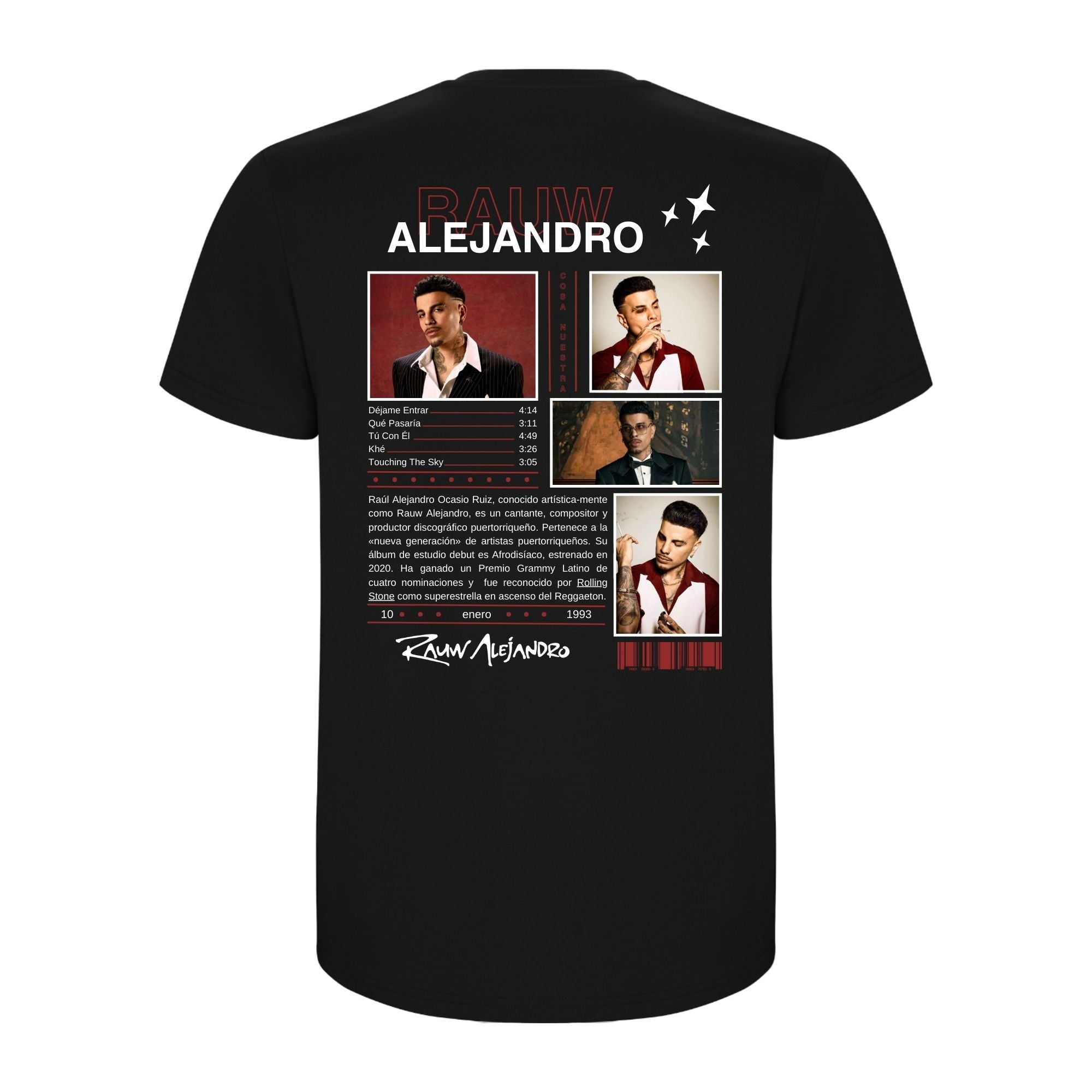 Camiseta Rauw Alejandro (Cosa Nuestra) – ABMA Lab Productos