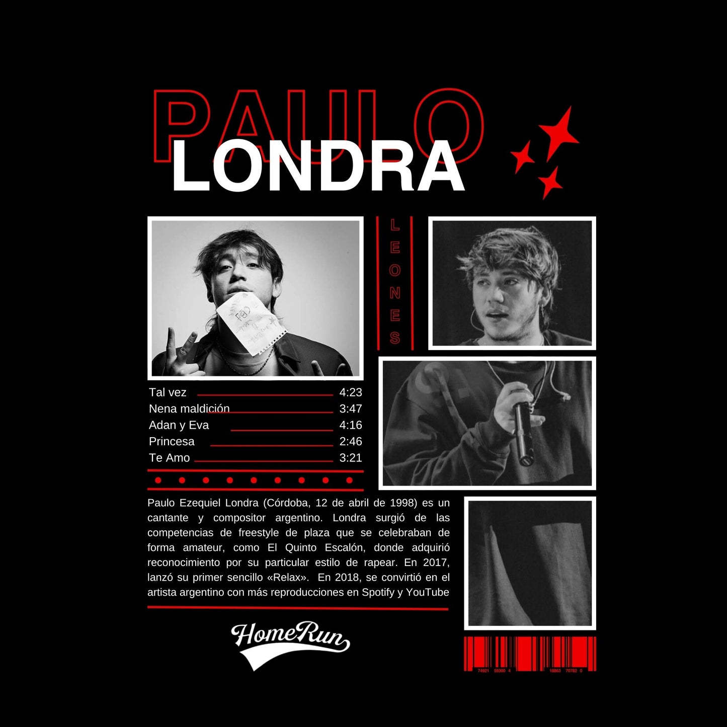 Camiseta Paulo Londra