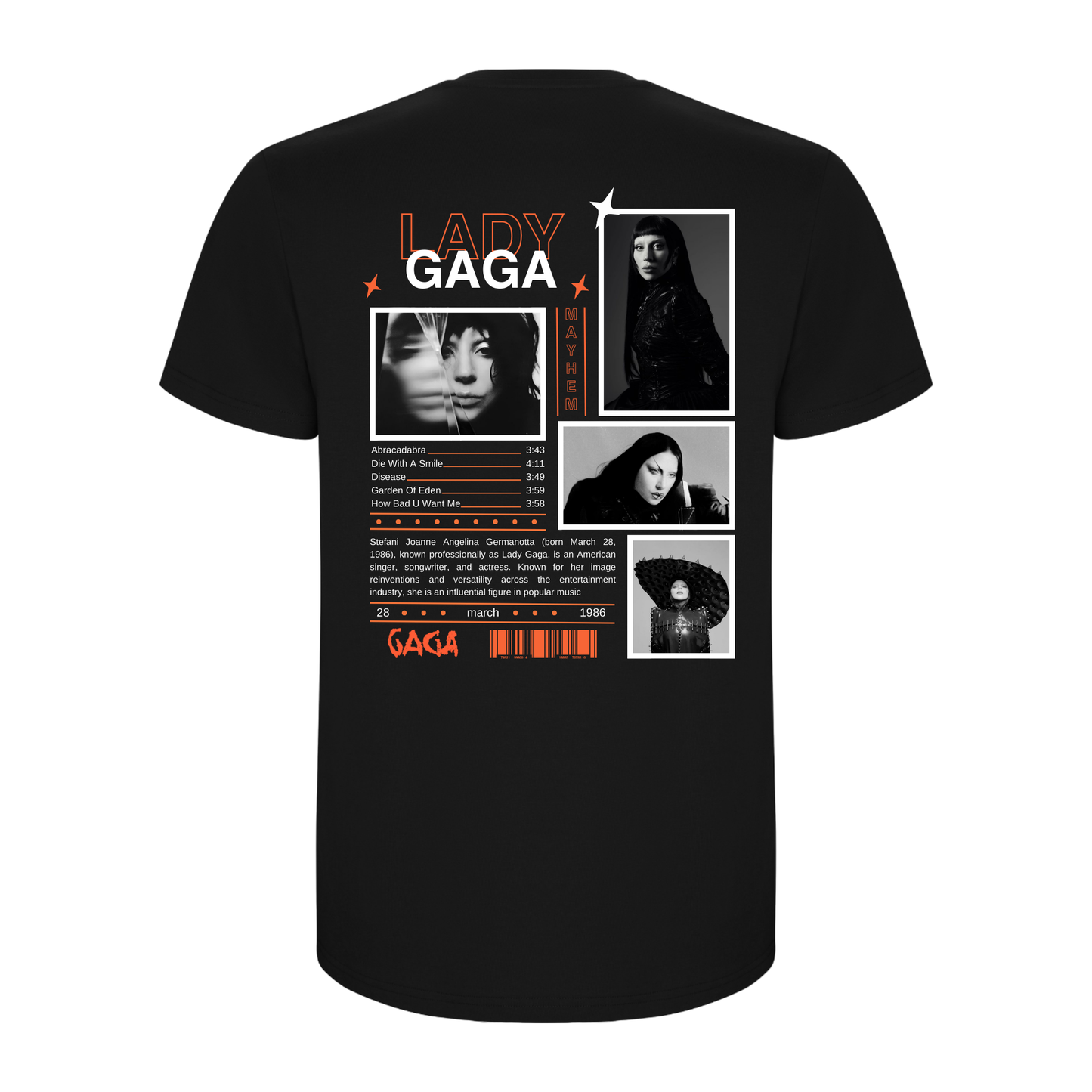 Camiseta Lady Gaga (Mayhem)
