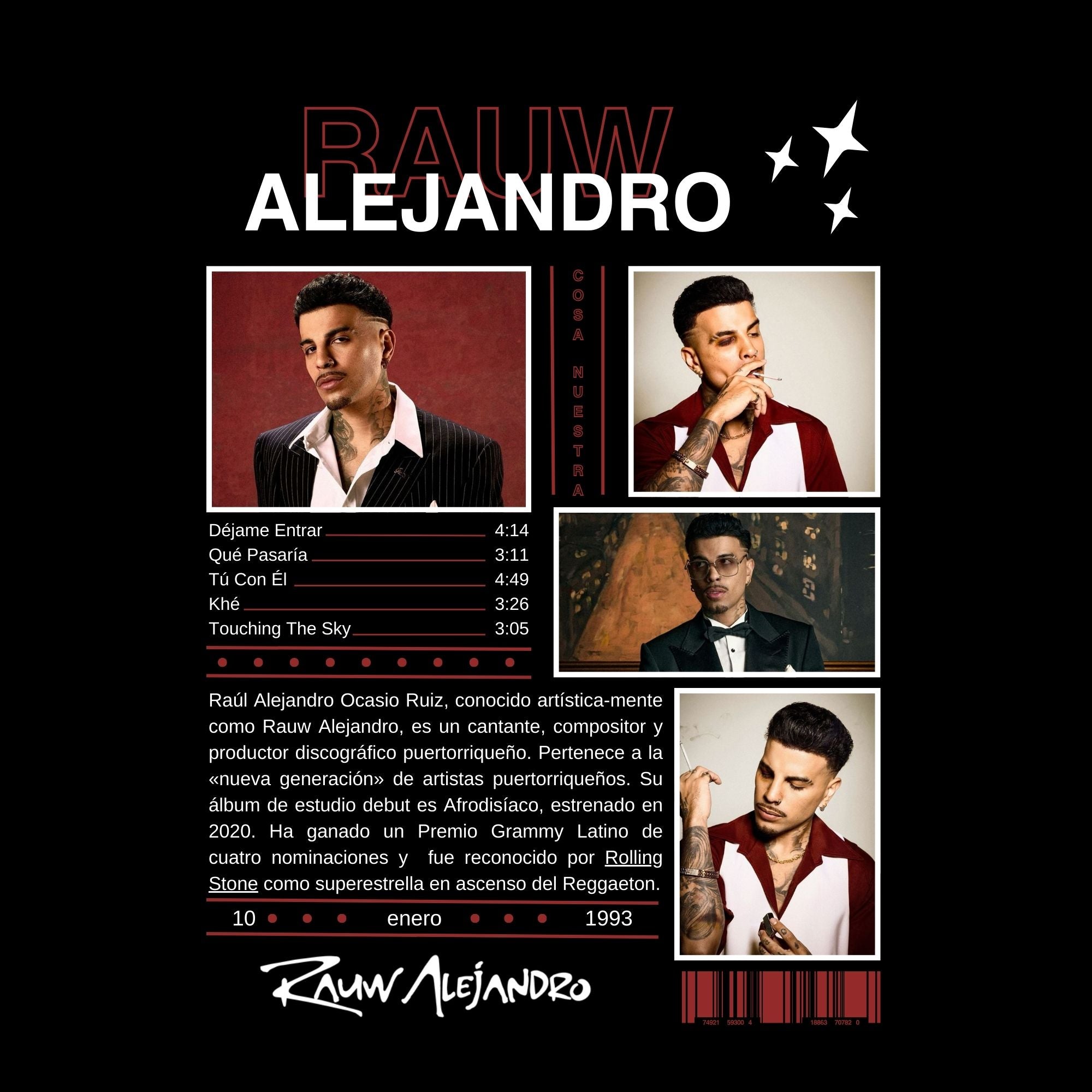 Camiseta Rauw Alejandro (Cosa Nuestra)