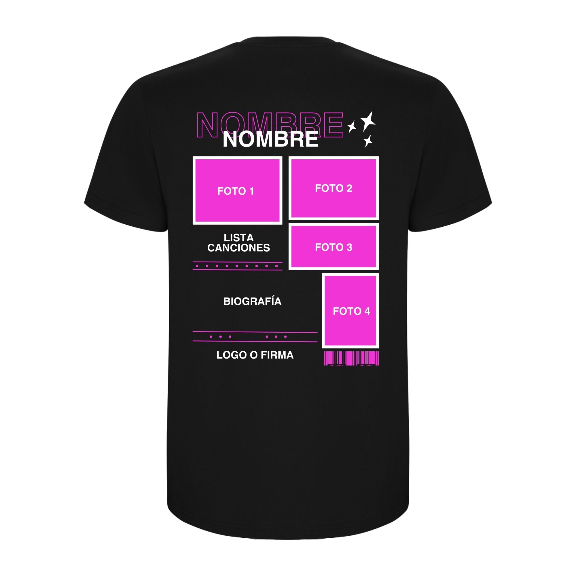 *Camiseta Performer (personaliza con tu artista favorito)