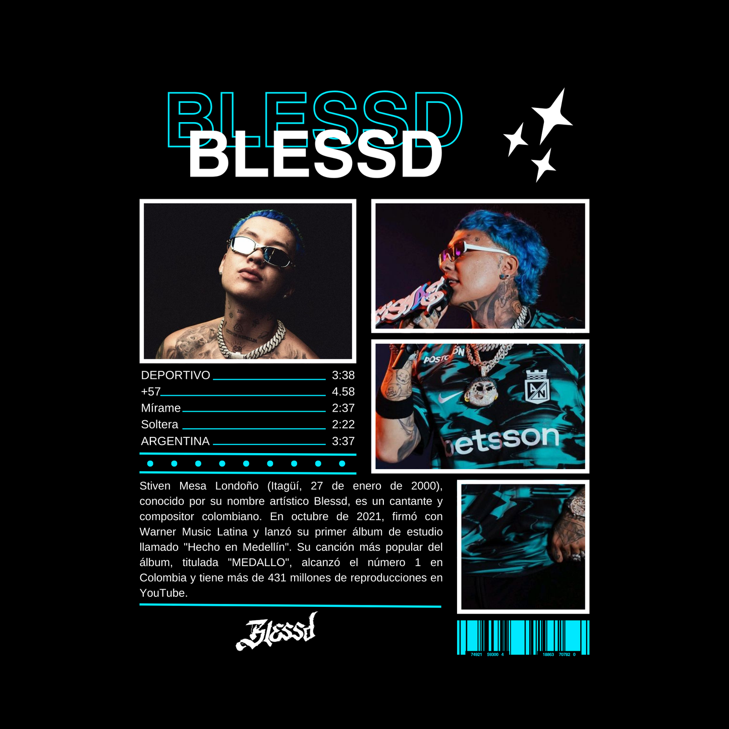 Camiseta Blessd
