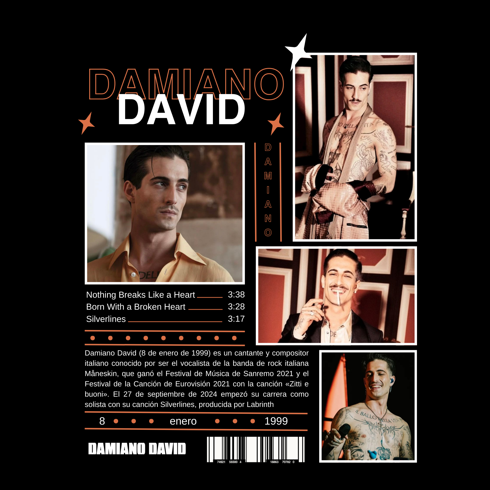Camiseta Damiano David