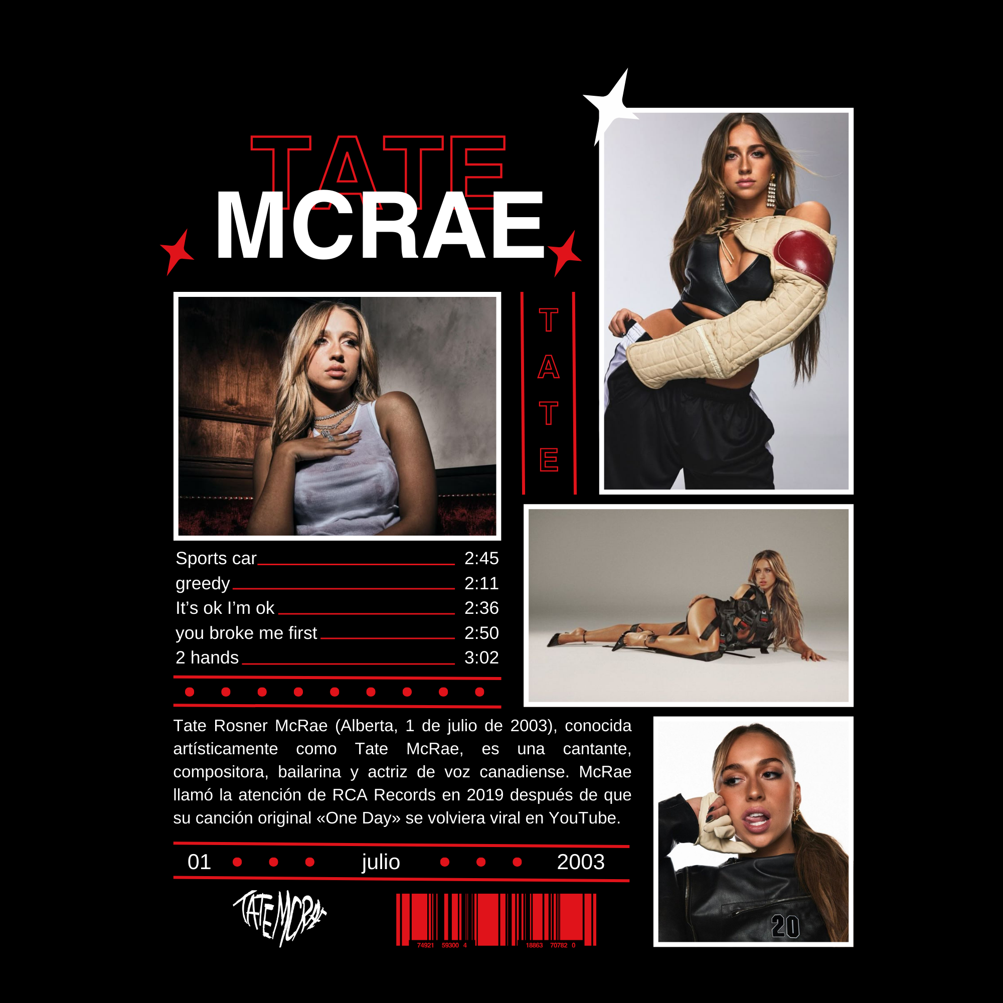 Camiseta Tate McRae