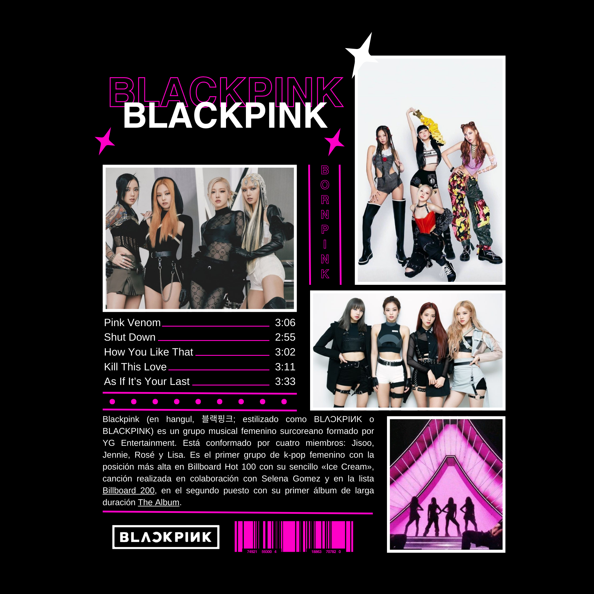 Camiseta Blackpink