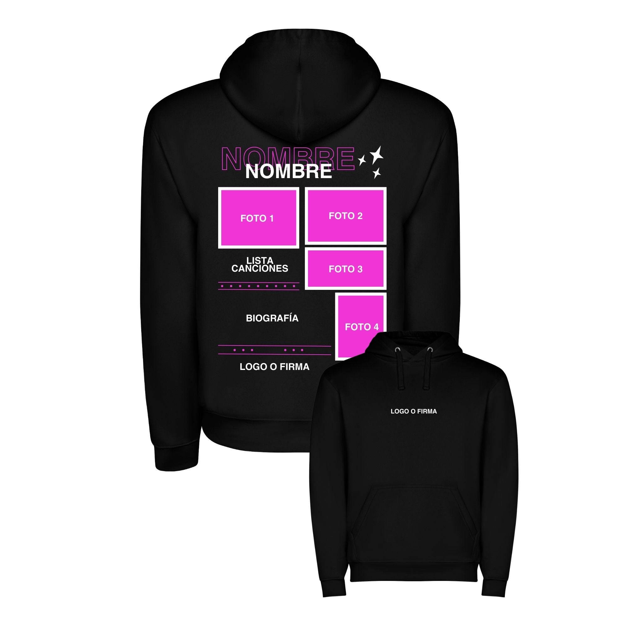 *Sudadera Performer (personaliza con tu artista favorito)