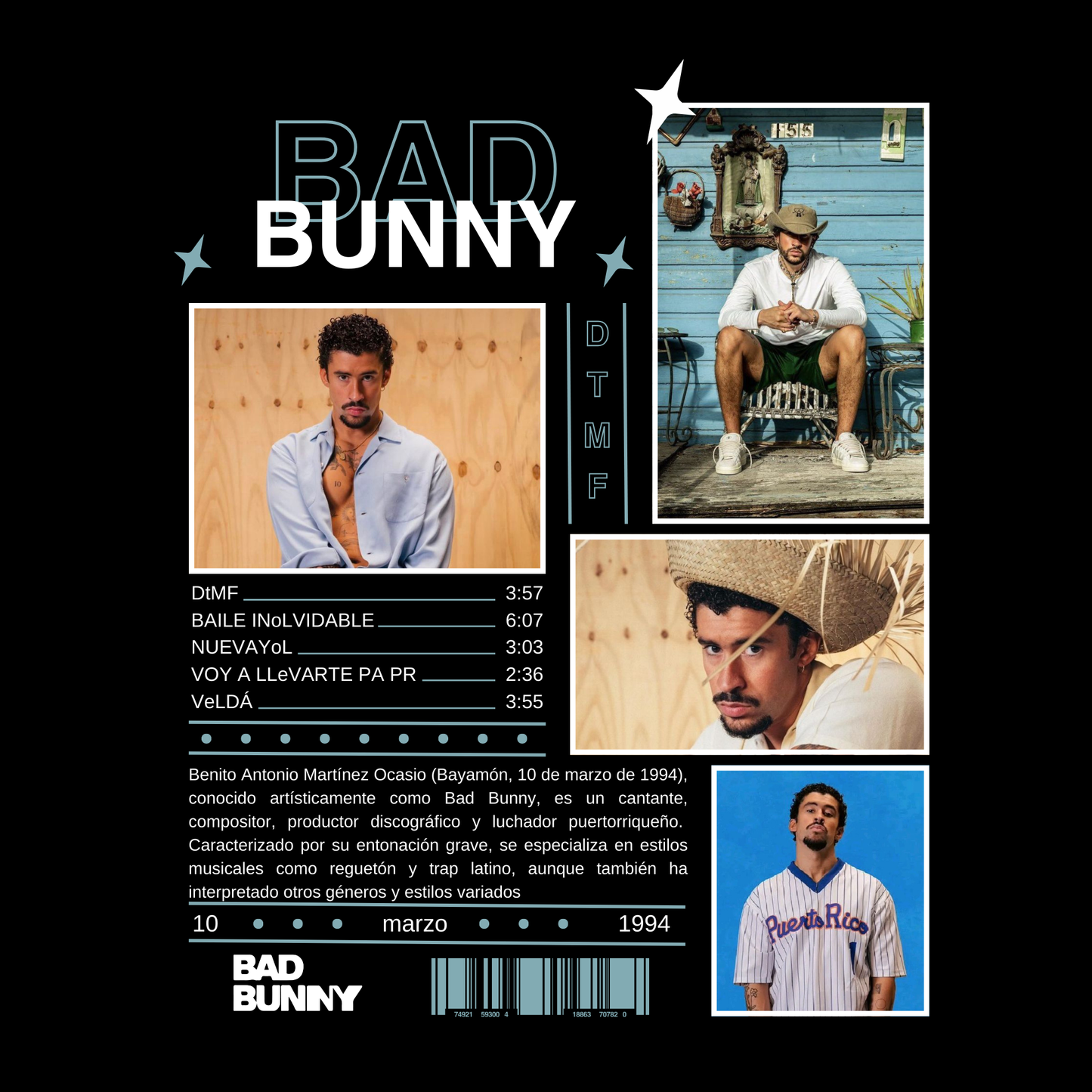 Camiseta Bad Bunny