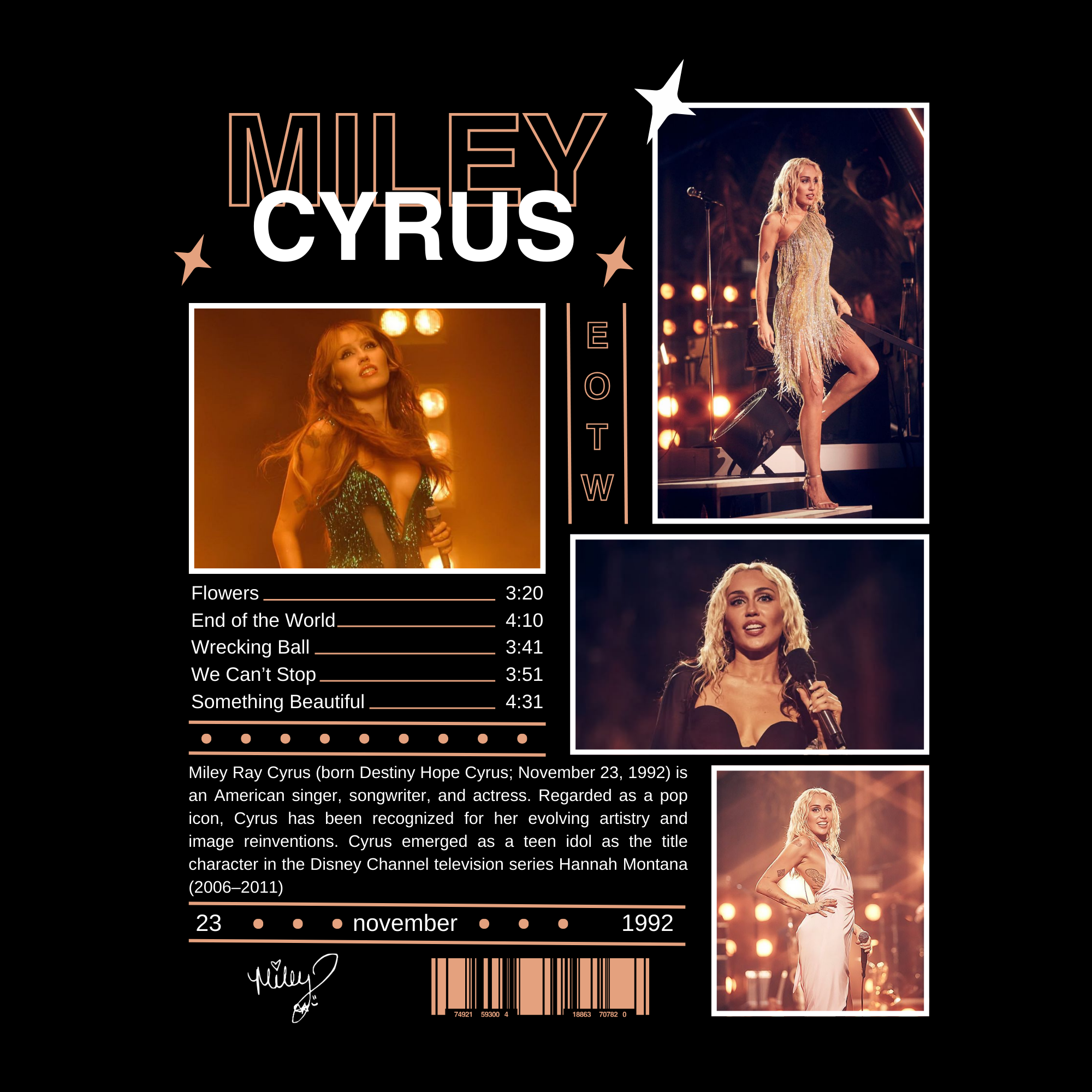 Camiseta Miley Cyrus