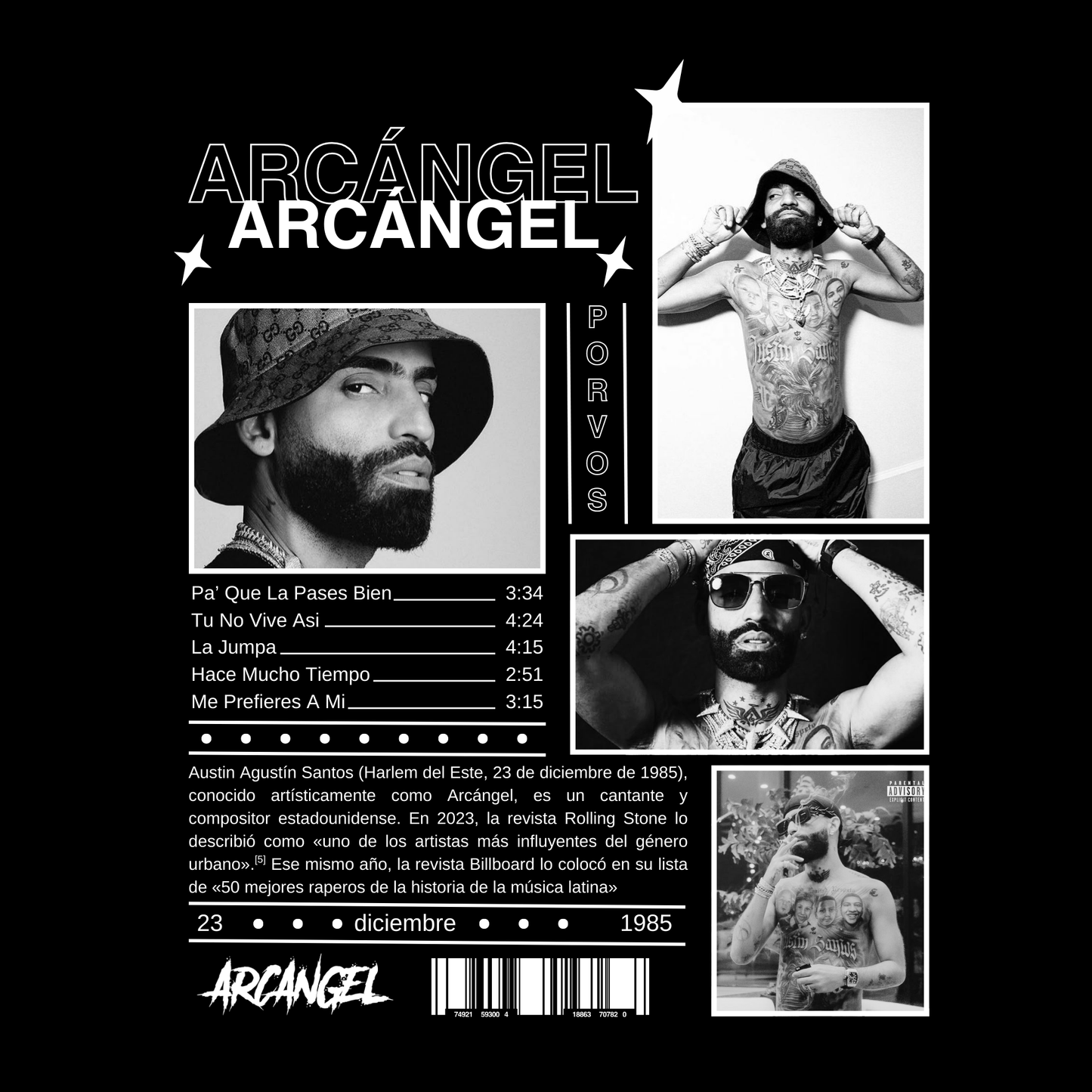 Camiseta Arcángel