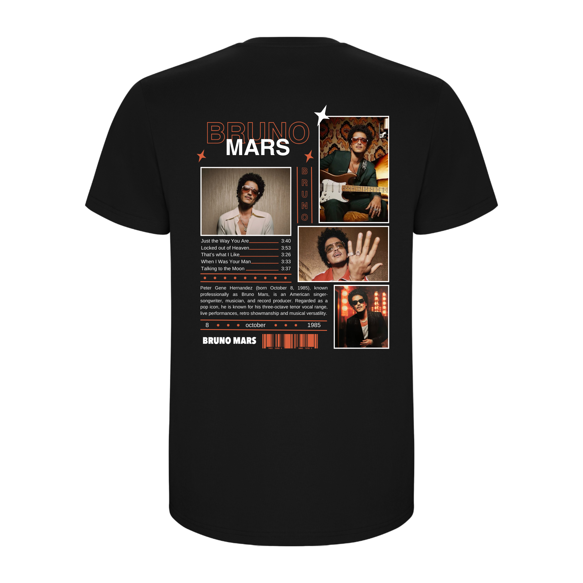 Camiseta Bruno Mars