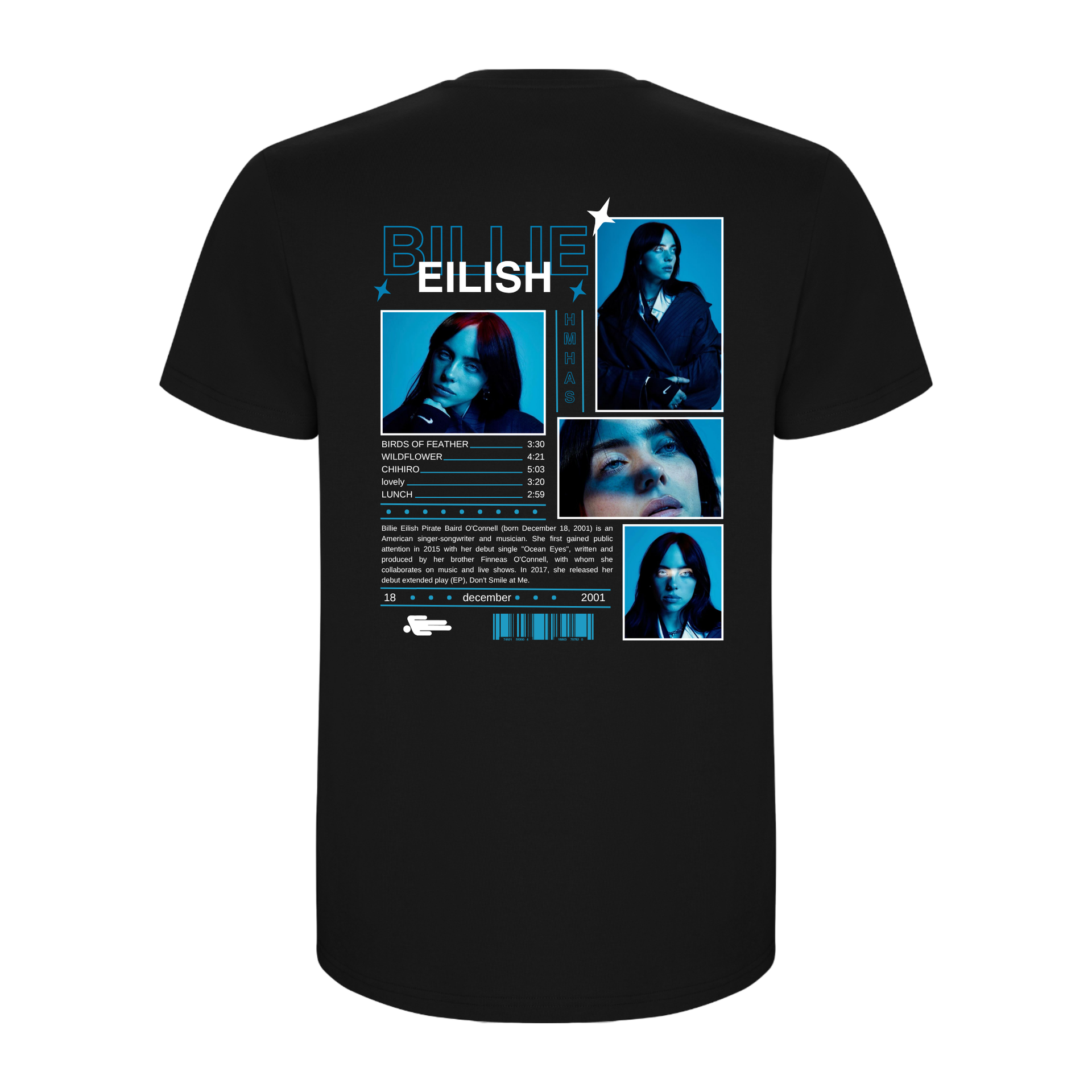 Camiseta Billie Eilish – ABMA Lab - Productos personalizados