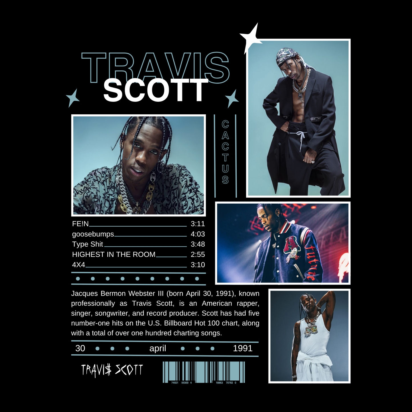 Camiseta Travis Scott