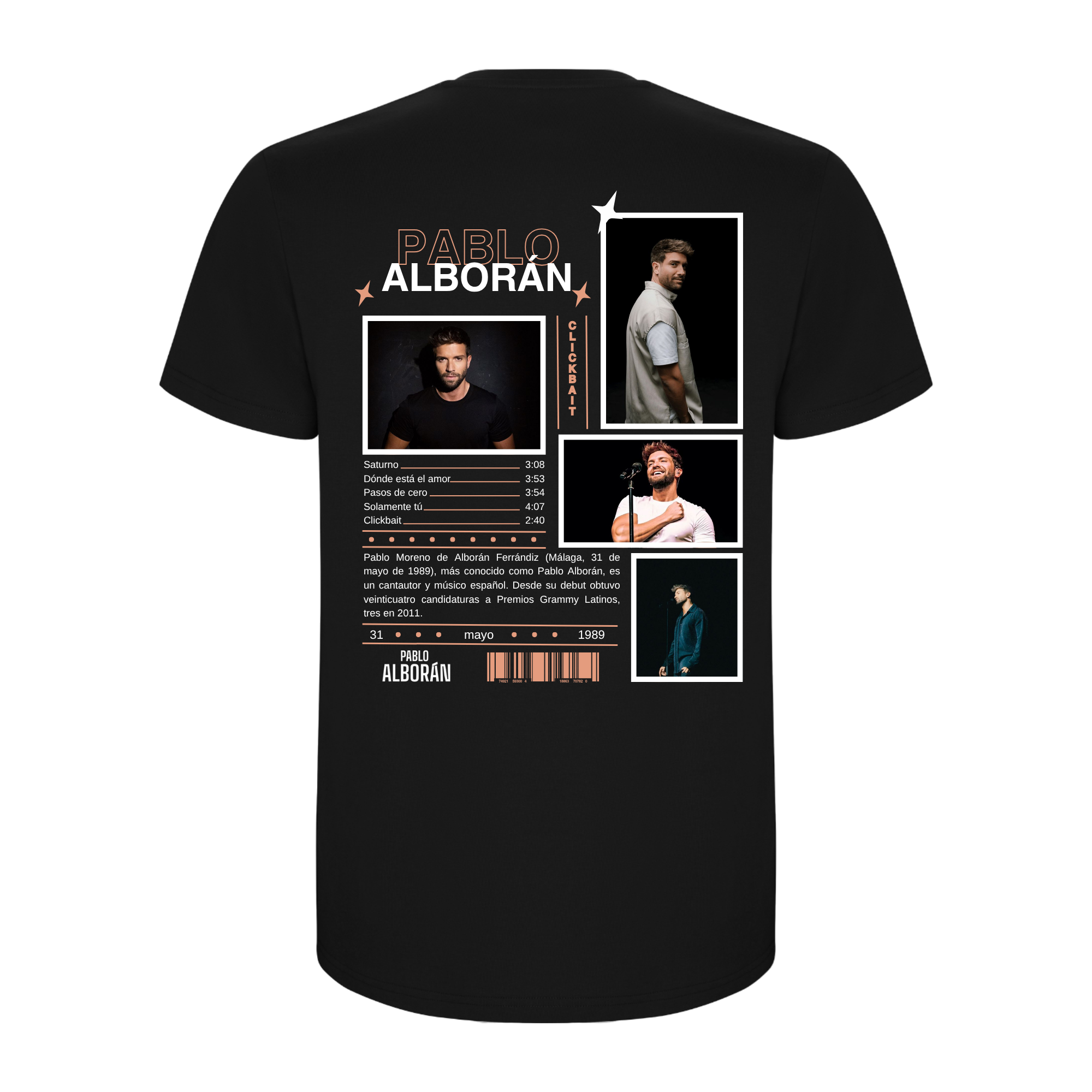 Camiseta Pablo Alborán