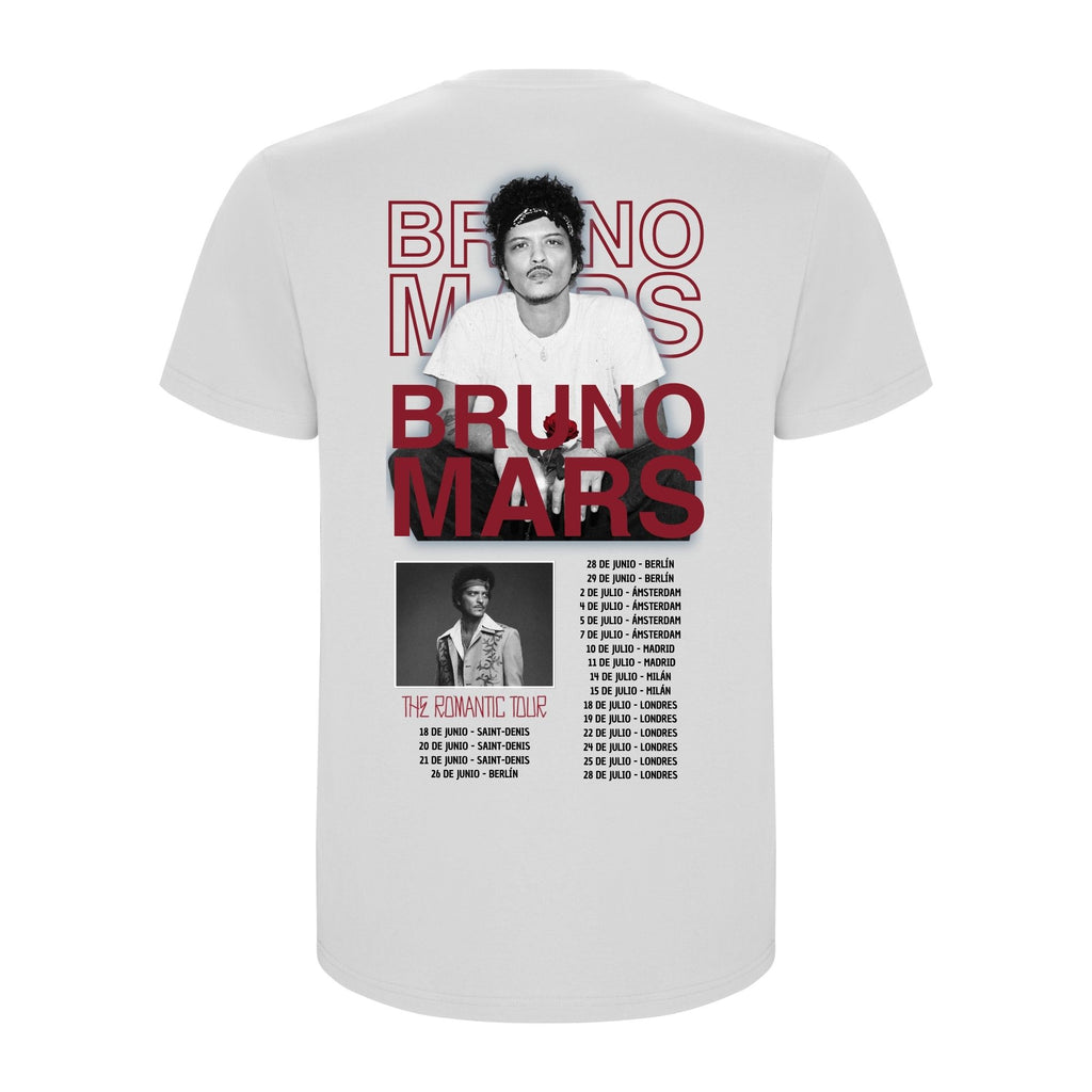 Camiseta Bruno Mars (Tour / Blanca)