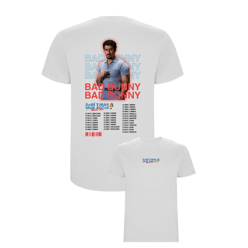 Camiseta Bad Bunny (Tour, Blanca)