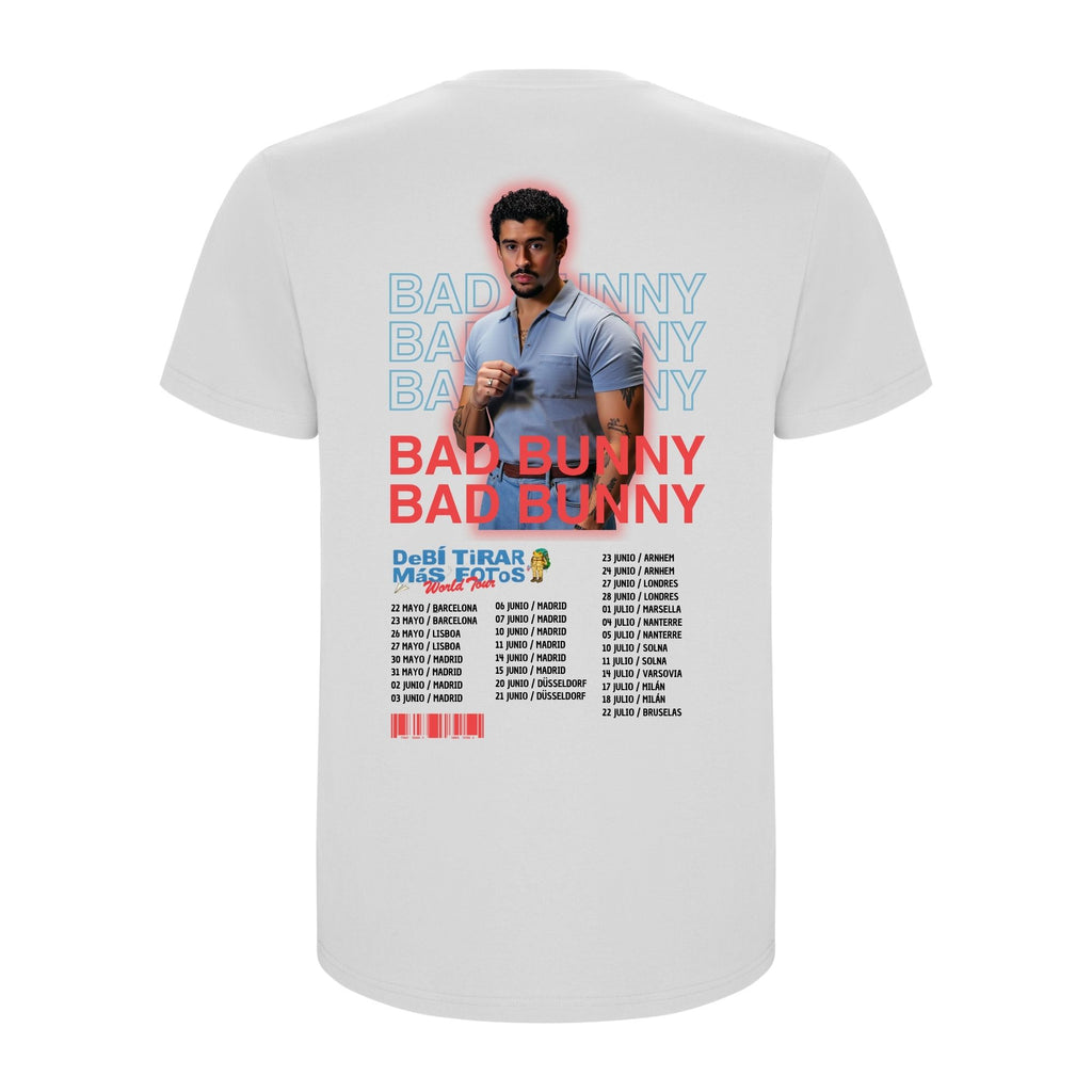 Camiseta Bad Bunny (Tour, Blanca)