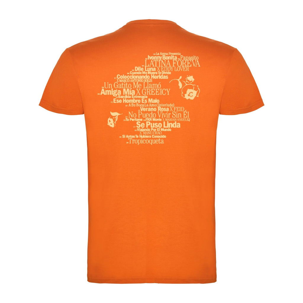 PREVENTA - Camiseta Karol G Naranja Unisex (Tracklist)