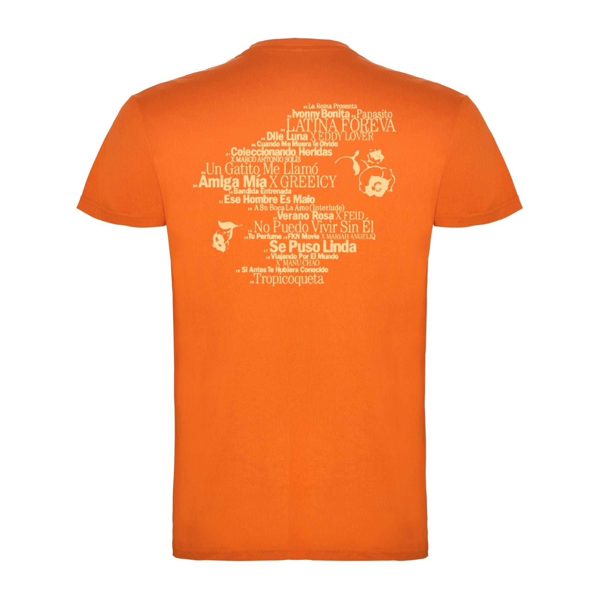 PREVENTA - Camiseta Karol G Naranja Unisex (Tracklist)