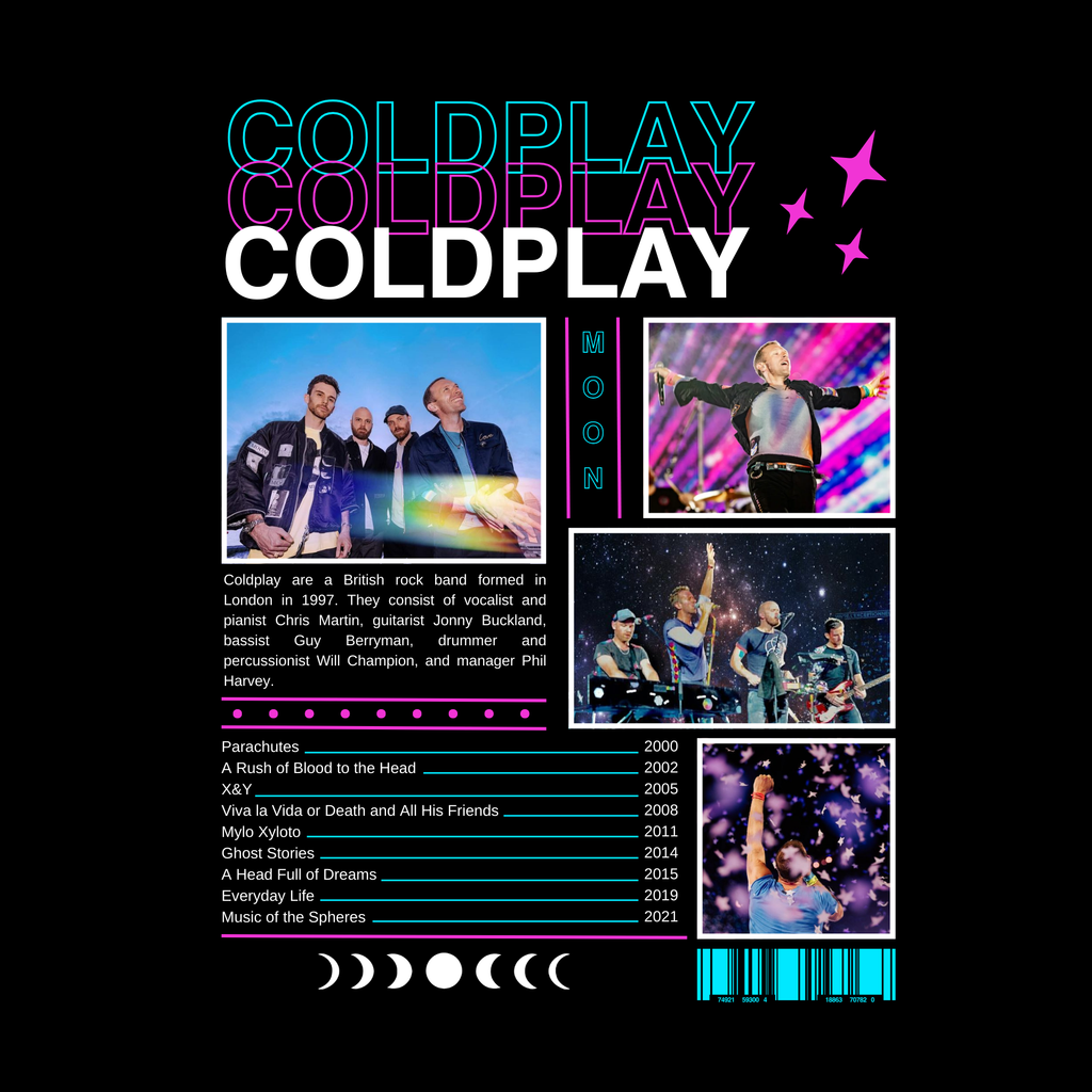 Camiseta Coldplay