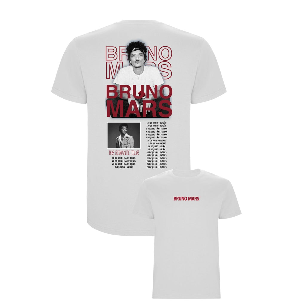 Camiseta Bruno Mars (Tour / Blanca)