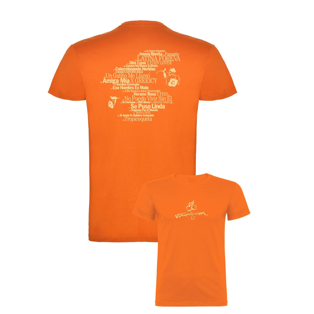 PREVENTA - Camiseta Karol G Naranja Unisex (Tracklist)
